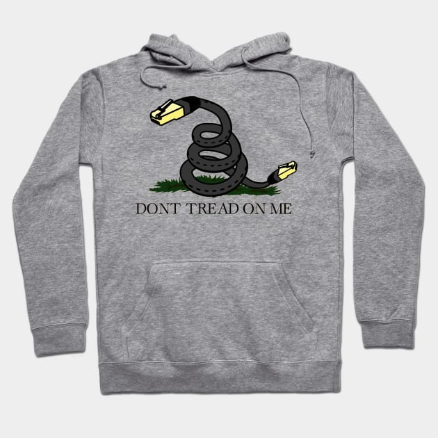 Support Net Neutrality / Don't Tread On Me Hoodie by Punk Flyer Archive